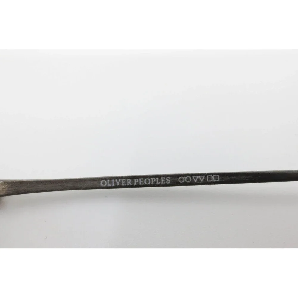 Oliver Peoples OP-557 Oval Eyeglasses Antique Silver Metal Frame Demo Lenses